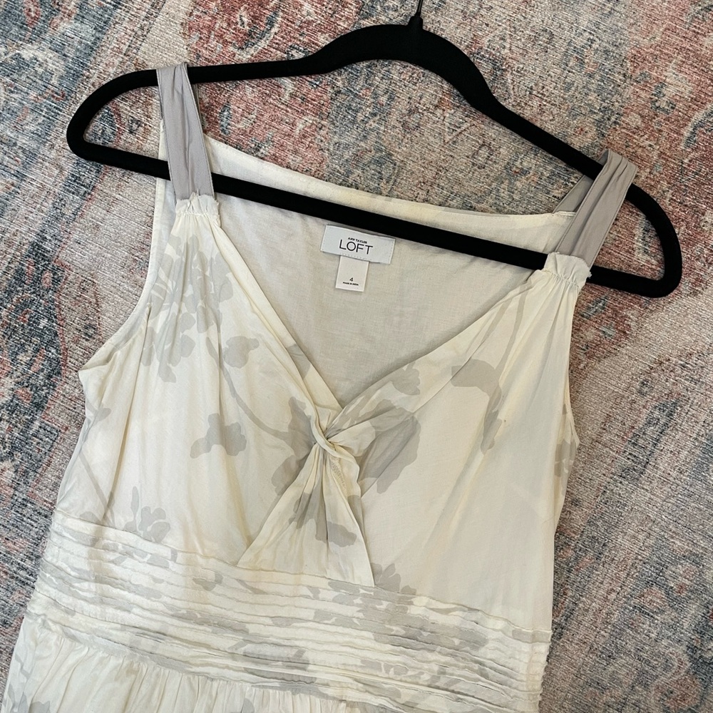 LOFT Floral Sleeveless Dress